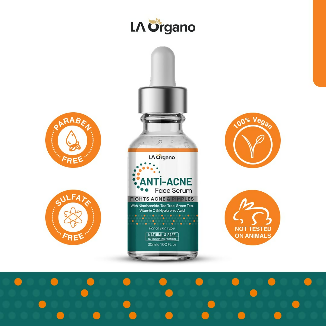LA Organo Anti Acne Face Serum | Swadesiicart