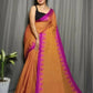 Exclusive Collection Beautiful Mustard Pure Cotton Woven Handloom Saree With Running Blouse Piece - Swadesiicart