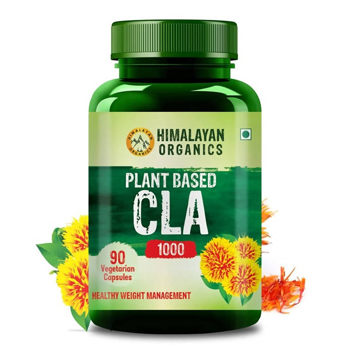 Himalayan Organics Plant Based CLA 1000 Healthy Weight Management Vegetarian Capsules - Swadesiicart
