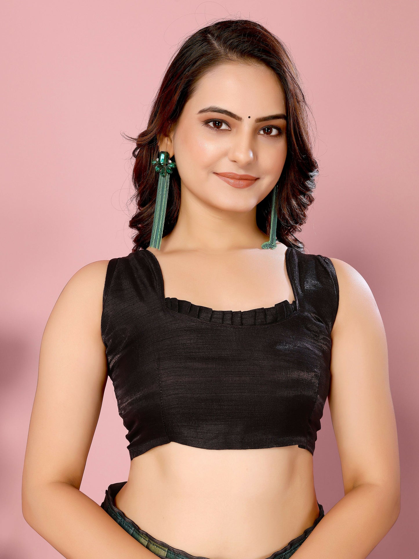 Attractive These Party Wear Ready To Wear Saree - Green | Swadesiicart