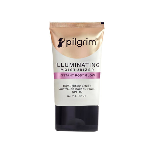 Pilgrim Illuminating Moisturizer For Instant Rosy Glow & SPF 15 with Australian Kakadu Plum - Pilgrim