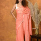 Very Much Indian Pure Mul Cotton Handloom Saree - Peach | Swadesiicart