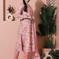 Jyoti Fashion Women's Pink Cotton Floral Digital Printed Kurta with Trouser & Dupatta | Swadesiicart