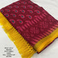 Light Red Polycotton Ethnic Motifs Saree with Unstitched Blouse - Hiral Fashion | Swadesiicart