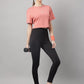 MKH Round Neck Short Sleeves Dri-FIT Yoga Sports Crop T-shirt - Swadesiicart