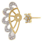 Gold-Polished Alloy American Diamond Small Earrcuff - The Pari - Swadesiicart