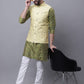 Sojanya Men Embroidered Regular Thread Work Kurta With Pyjamas & Nehru Jacket | Swadesiicart