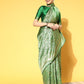 Saree Mall Green & Golden Woven Design Banarasi Saree | Swadesiicart
