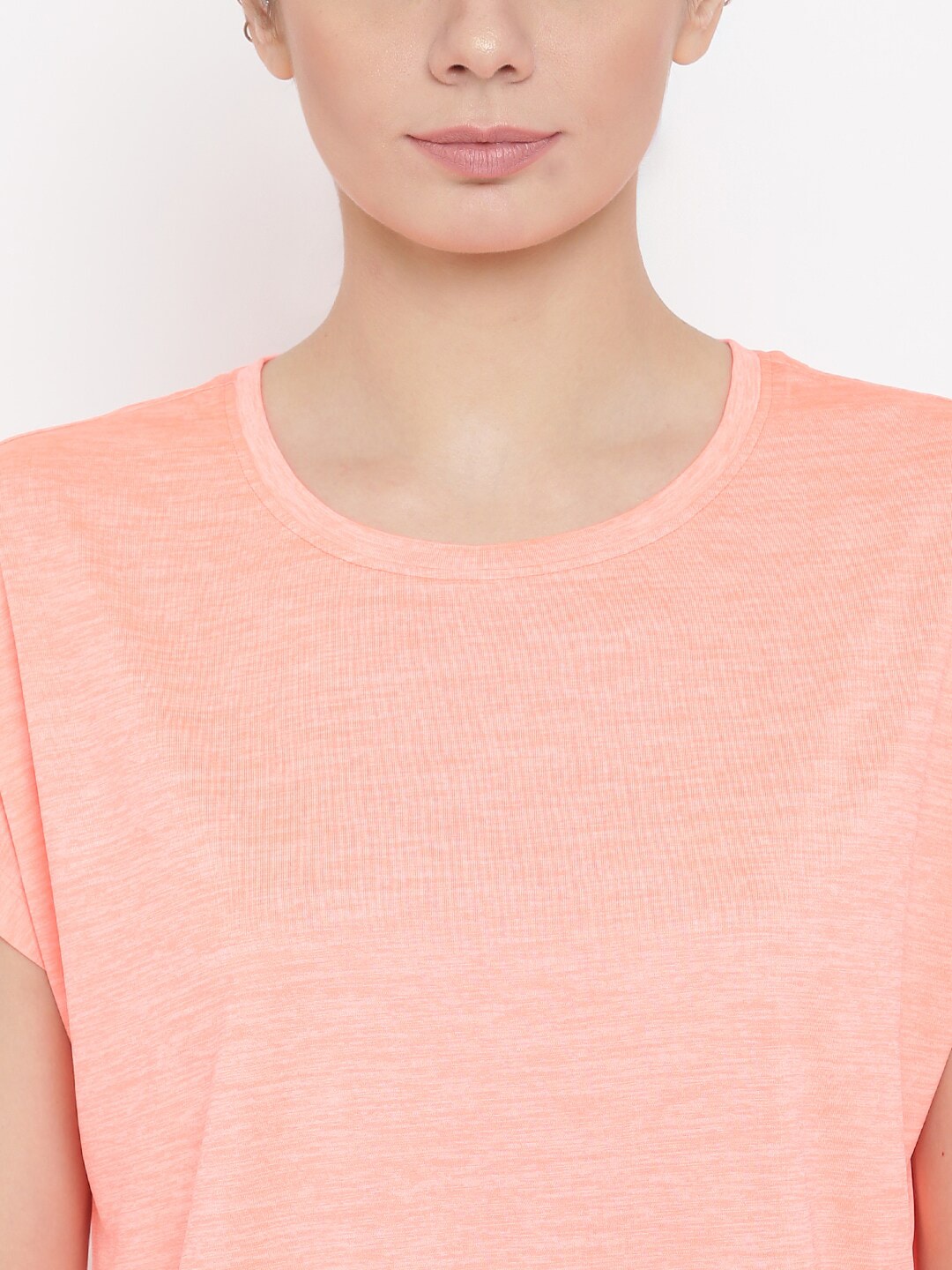 MKH Women Orange Dri-FIT Sports T-shirt - Swadesiicart