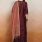 Vishudh Embroidered Rund Neck Straight Kurta & Palazzos With Dupatta - Swadesiicart