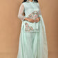 Morchari Women And Hand Embroidery Palazzo Set-Sea Green - Swadesiicart