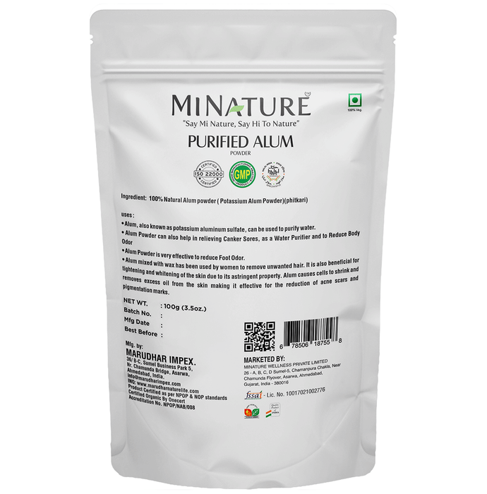 Minature Purified Alum Powder | Swadesiicart