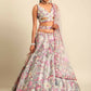 House of Panchhi Grey Organza Sequins and Zarkan embroidery Lehenga choli & Dupatta | Swadesiicart