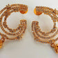 White AD Designer Stone Earrings - Mokshi Collections