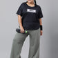 MKH Plus Size Typography Printed Relaxed Fit Dri-FIT T-shirt - Swadesiicart