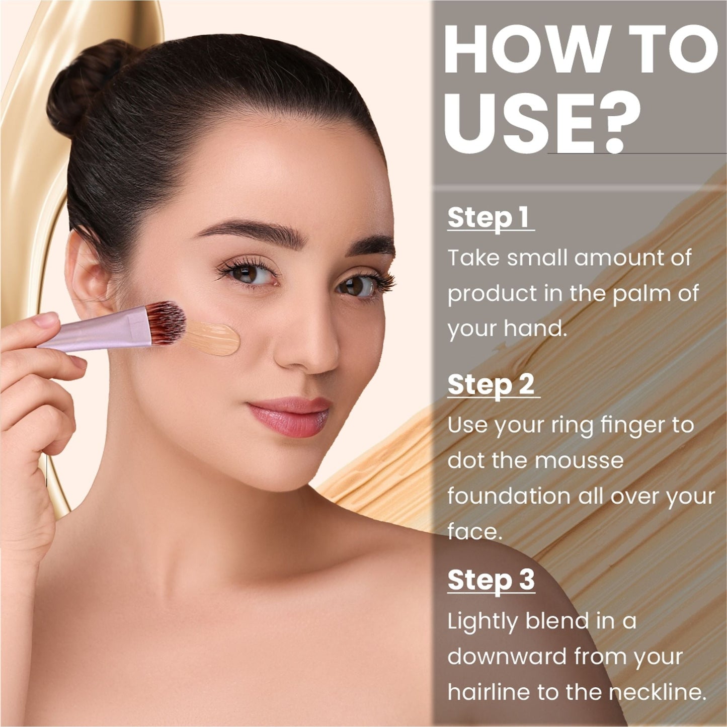 Matt Look Photo Focus Bare It All Skin Perfecting Foundation - Worthy Almond - Swadesiicart