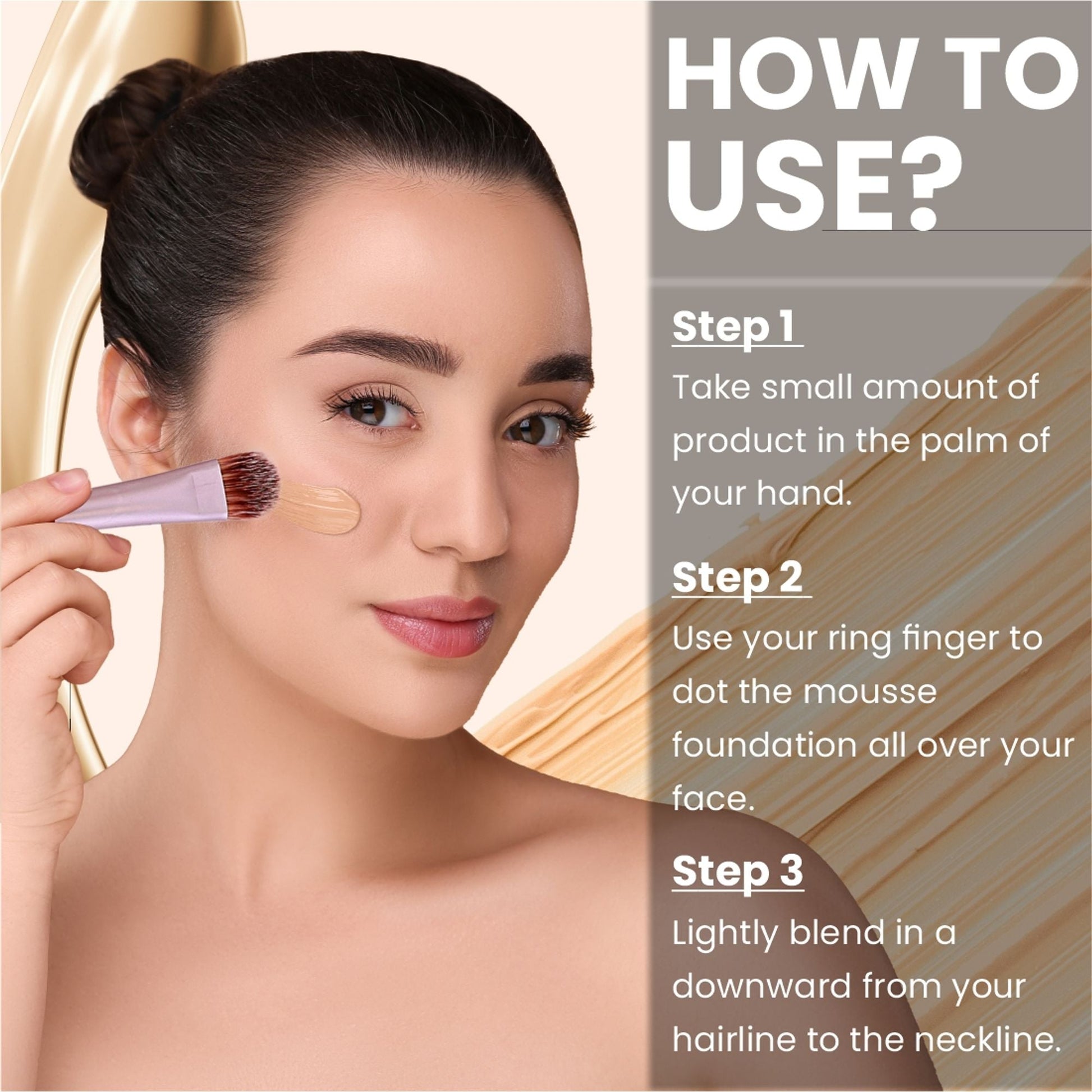 Matt Look Photo Focus Bare It All Skin Perfecting Foundation - Worthy Almond - Swadesiicart