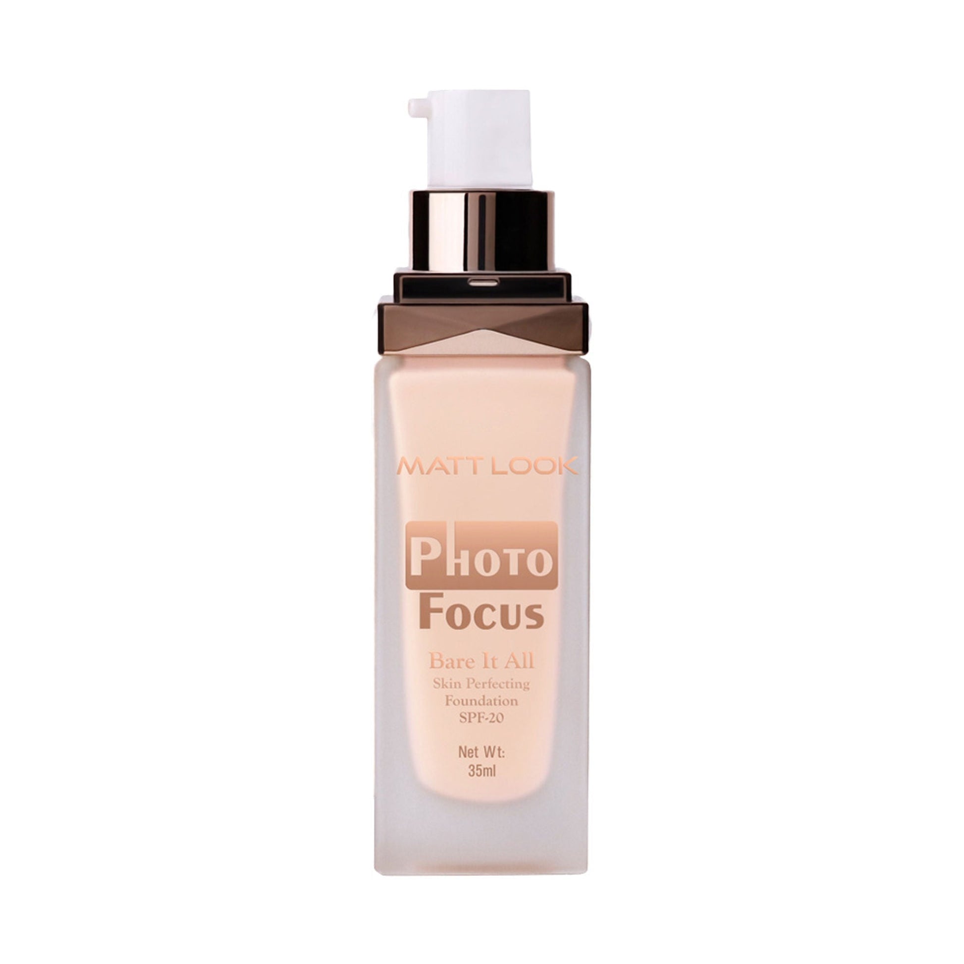 Matt Look Photo Focus Bare It All Skin Perfecting Foundation - Worthy Almond - Swadesiicart