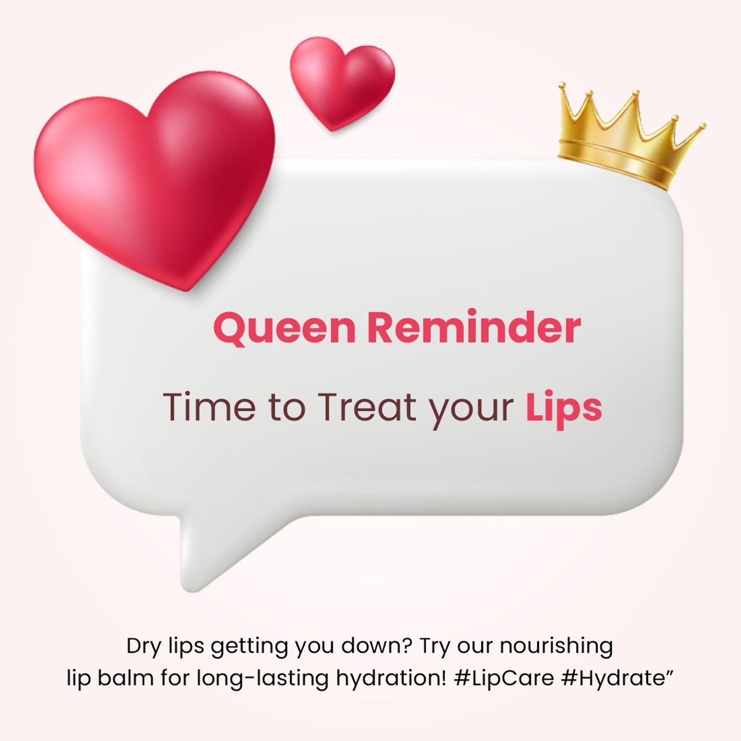 Matt Look Balm Queen Hydrating Lip Balms - Super Strawberry - Swadesiicart
