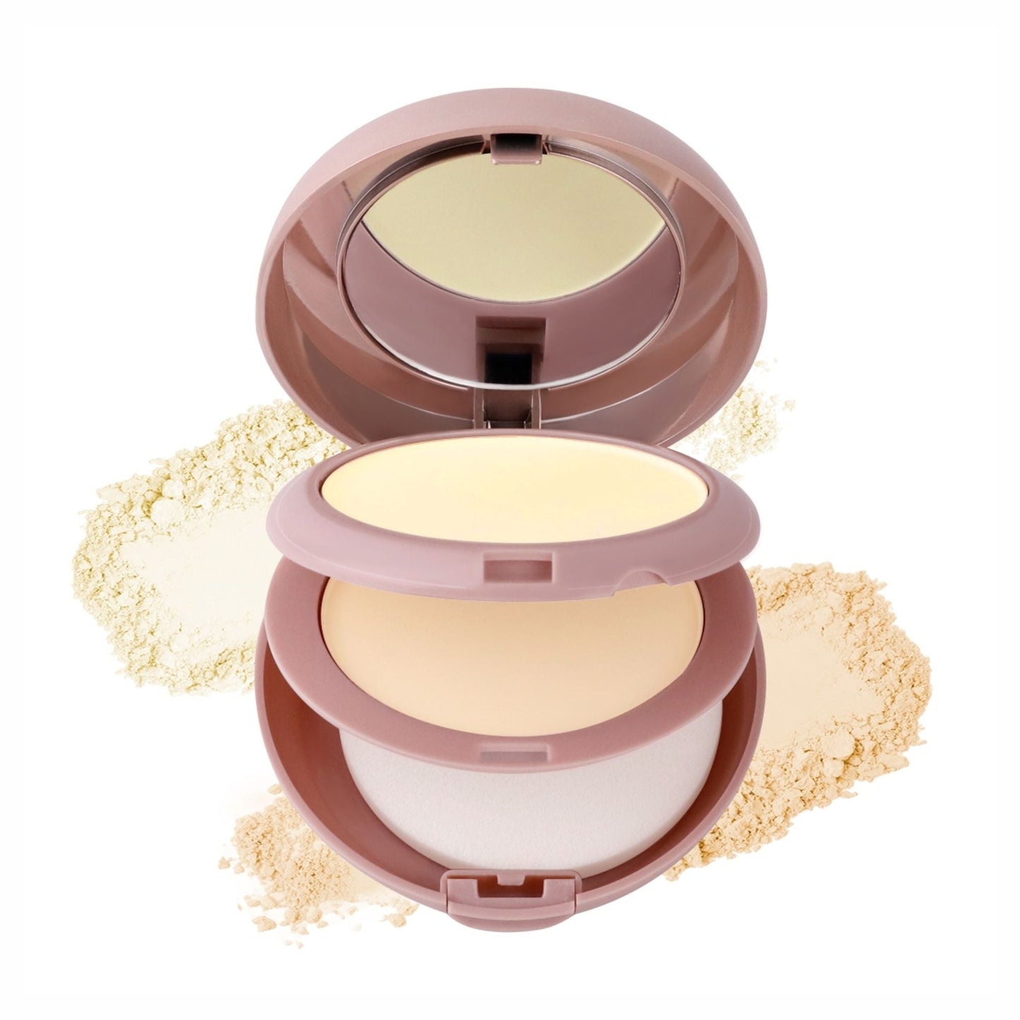 Matt Look Face Fix Ultimate Set Compact Powder - Rose Beige - Swadesiicart