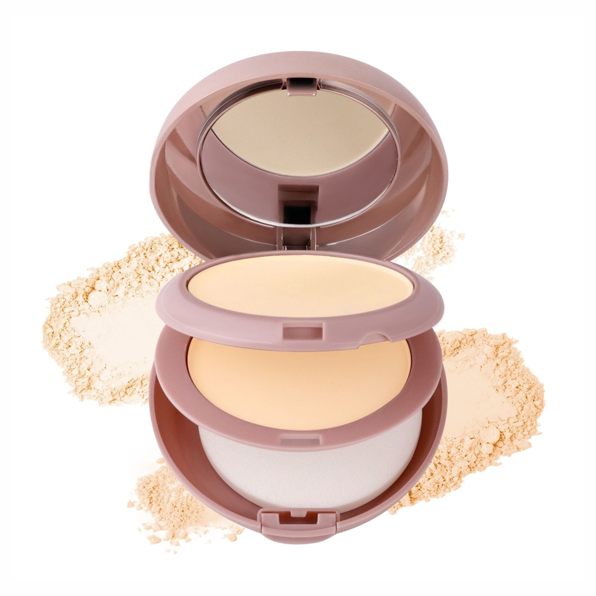 Matt Look Face Fix Ultimate Set Compact Powder - Vanilla Cream - Swadesiicart