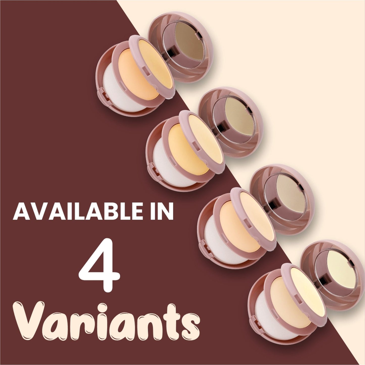 Matt Look Face Fix Ultimate Set Compact Powder - Vanilla Cream - Swadesiicart