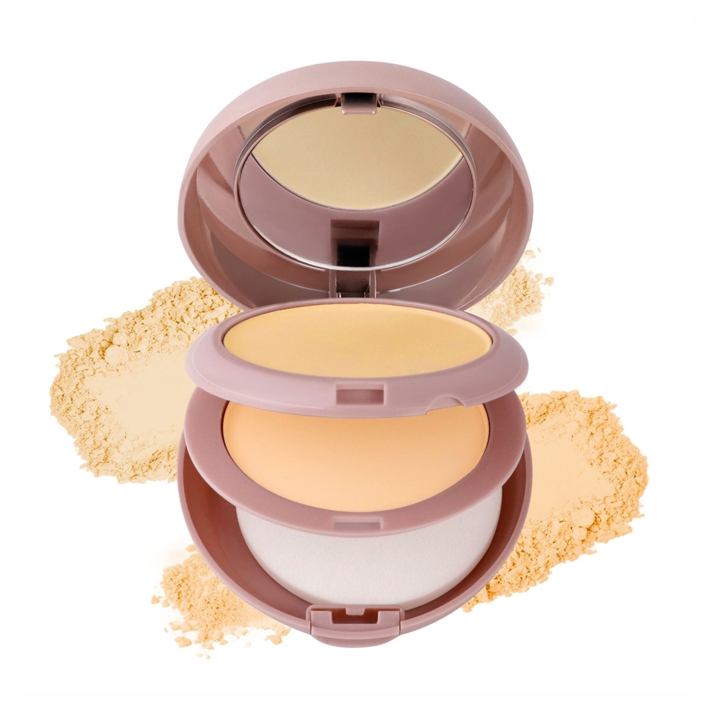 Matt Look Face Fix Ultimate Set Compact Powder - Natural Nude - Swadesiicart