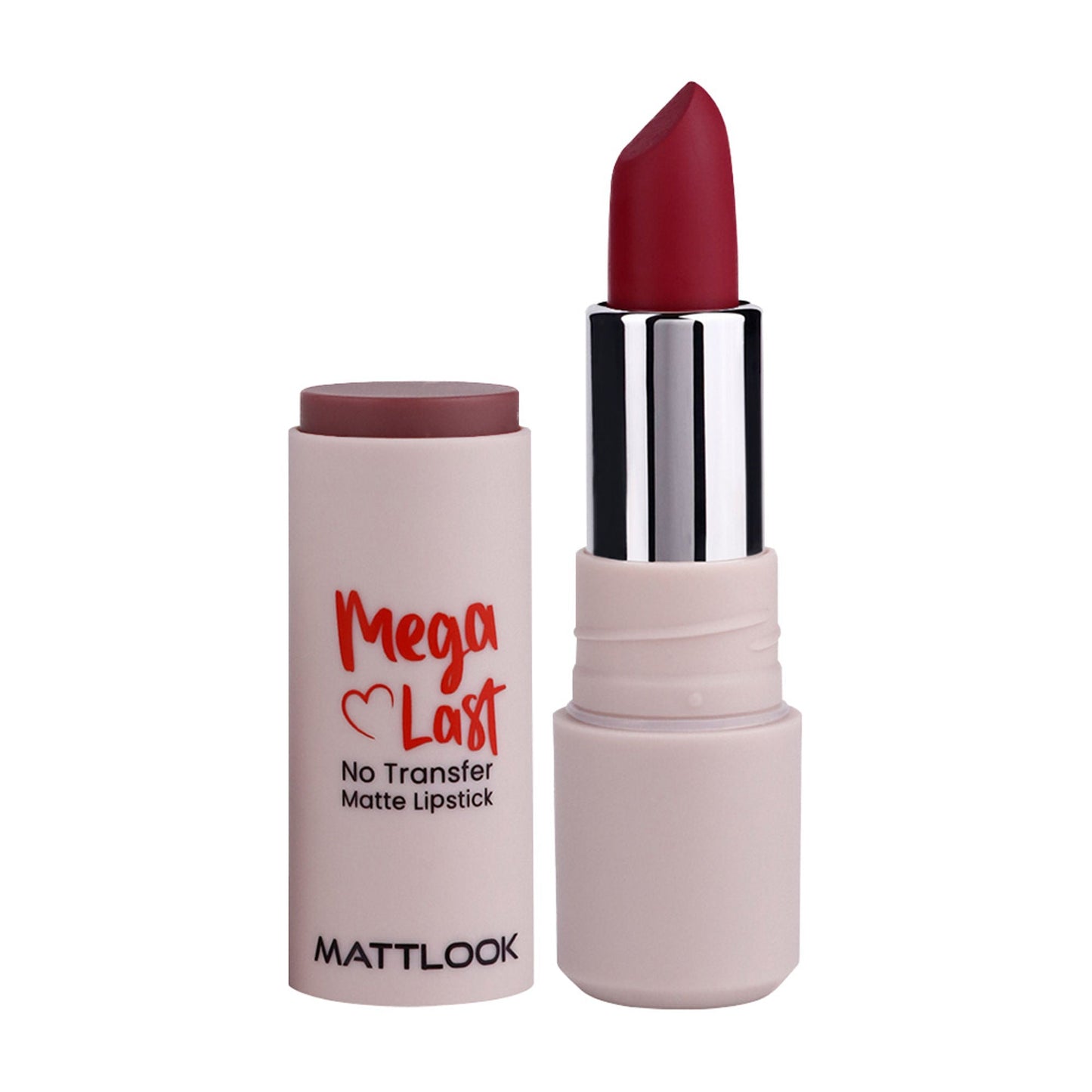 Matt Look Mega Last No Transfer Matte Lipstick - Blush Pink - Swadesiicart