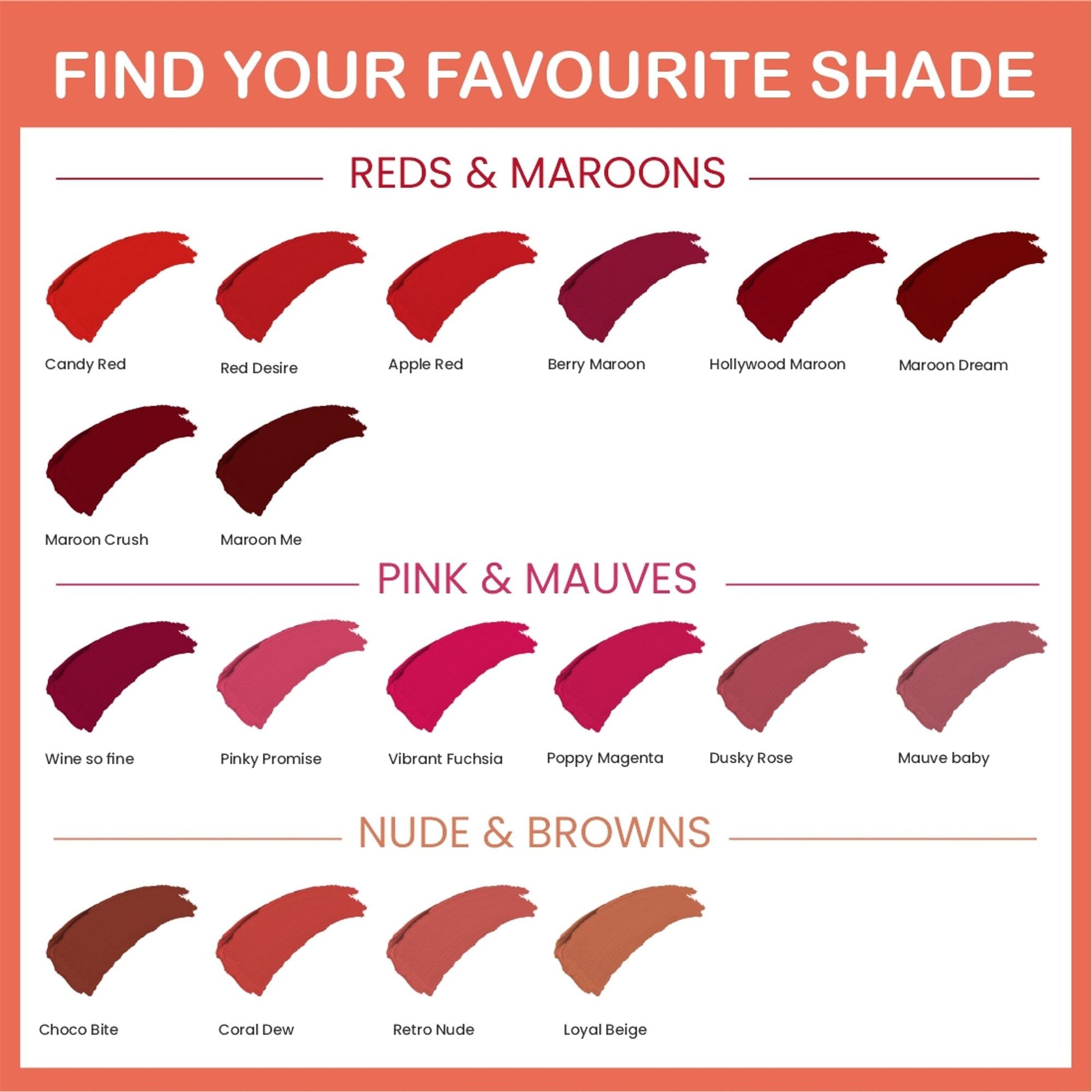 Matt Look Mega Last No Transfer Matte Lipstick - Poppy Magenta - Swadesiicart