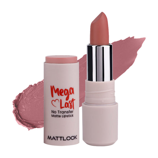 Matt Look Mega Last No Transfer Matte Lipstick - Mauve Baby - Swadesiicart