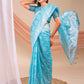 Shree Shyam Fashion Varnika Sky Blue Linen Cotton Saree
