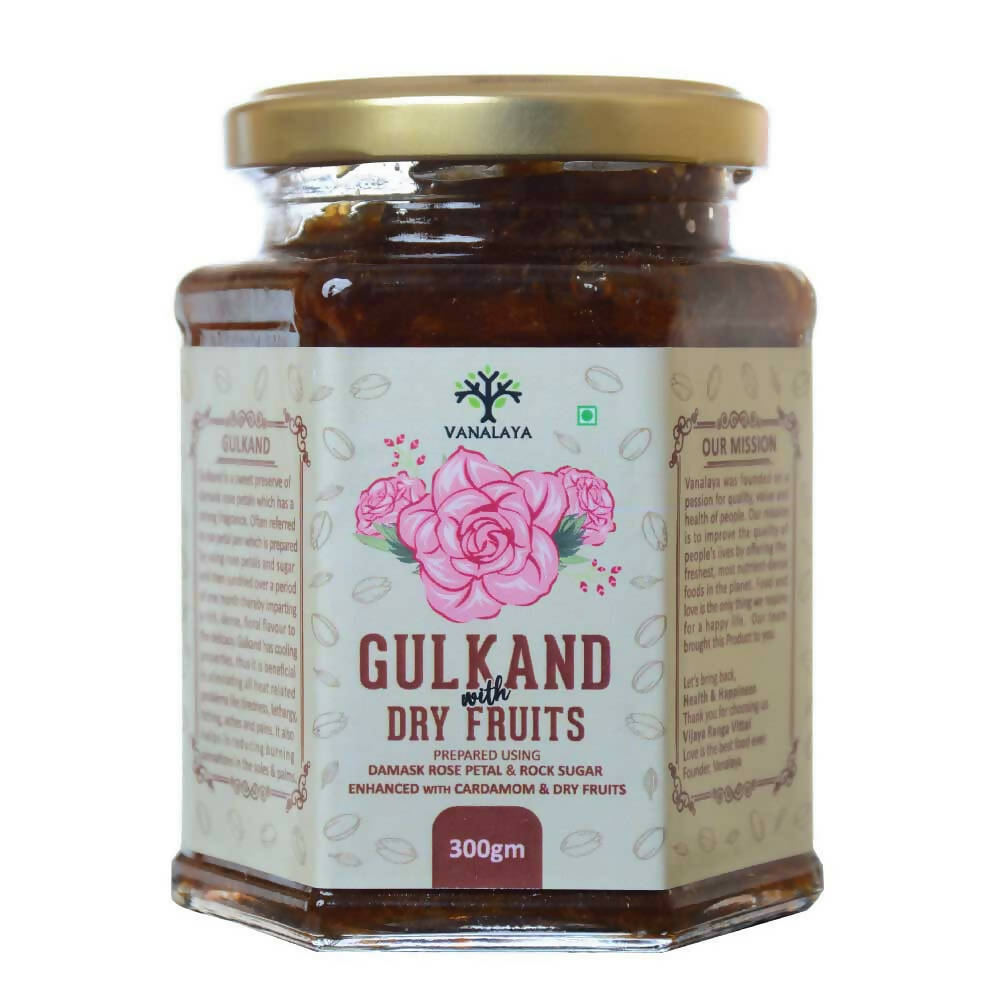 Vanalaya Gulkand With Dry Fruits - Vanalaya and Nutracology