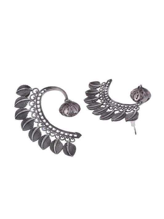 Shoshaa Silver-Plated Contemporary Ear Cuff | Swadesiicart