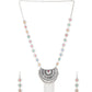 Cardinal Women Silver-Toned Pink & Yellow Stone Studded Jewellery Set - Swadesiicart