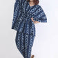 Breathables Women’S Loungewear Kaftan Cotton Blue Abstract Print Co-Ord Set