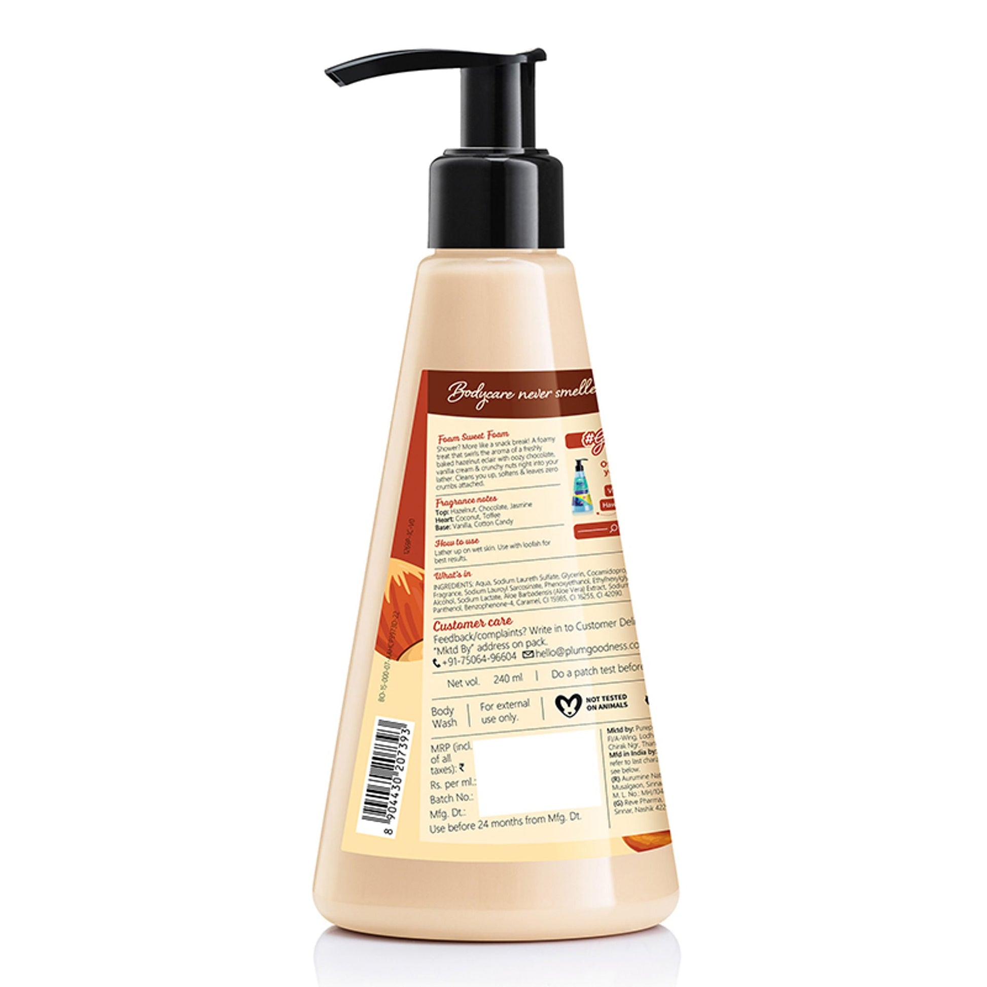 Plum BodyLovin' Hazelnut Eclair Body Wash - Swadesiicart