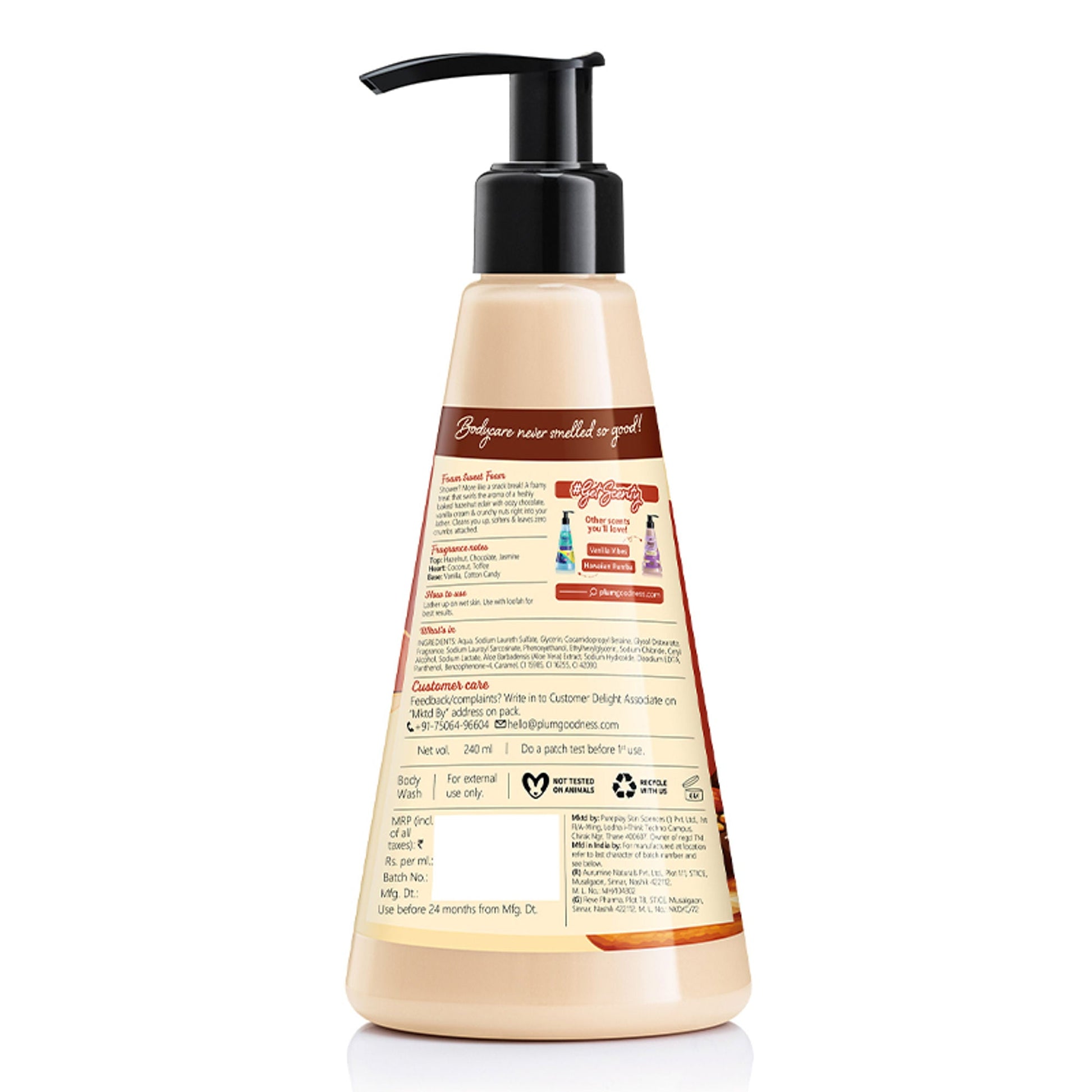 Plum BodyLovin' Hazelnut Eclair Body Wash - Swadesiicart