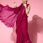 Tikhi Imli Embellished Poly-Georgette Saree with Solid border | Swadesiicart