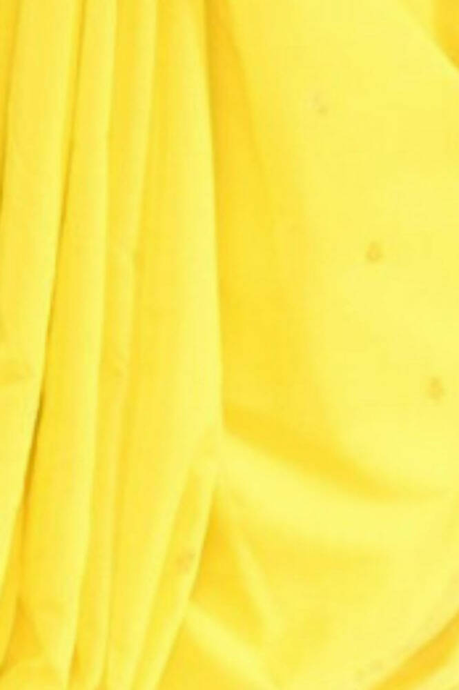 Very Much Indian Handloom Pure Cotton Paithani-Lime Yellow | Swadesiicart