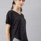 MKH Women Typography Printed Drop-Shoulder Sleeves Dri-FIT Sports T-shirt - Swadesiicart