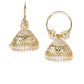 Gold-Polished Alloy Hoop And Jhumki Earrings - The Pari - The Pari - Dinesh Associates