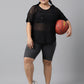 MKH Plus Size Typography Printed Dri-FIT Sports T-shirt - Swadesiicart