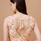 Tikhi Imli Embroidered V-Neck Saree Blouse | Swadesiicart