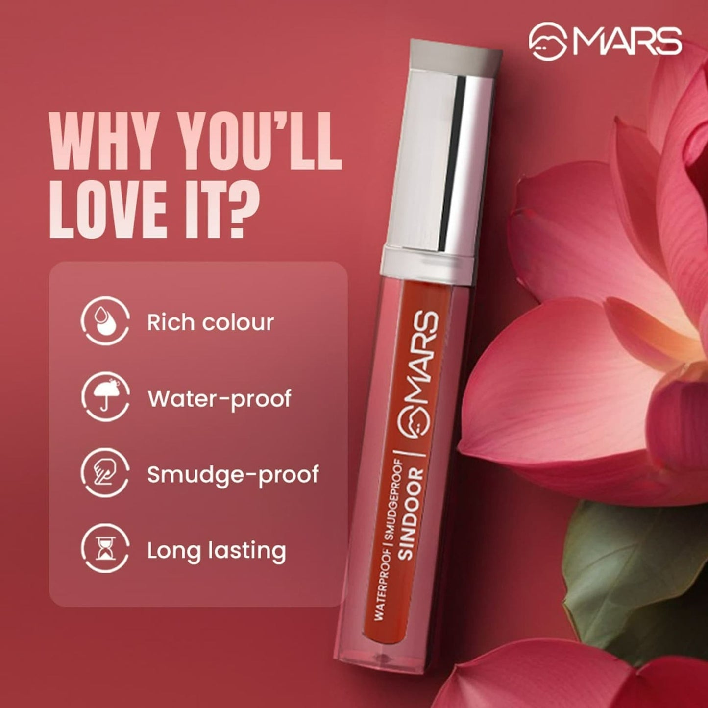 MARS Cosmetics Riwaj Liquid Sindoor - Maroon - Swadesiicart