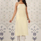 Ode by House of Pataudi Geometric Printed Pure Cotton Kurta - Swadesiicart