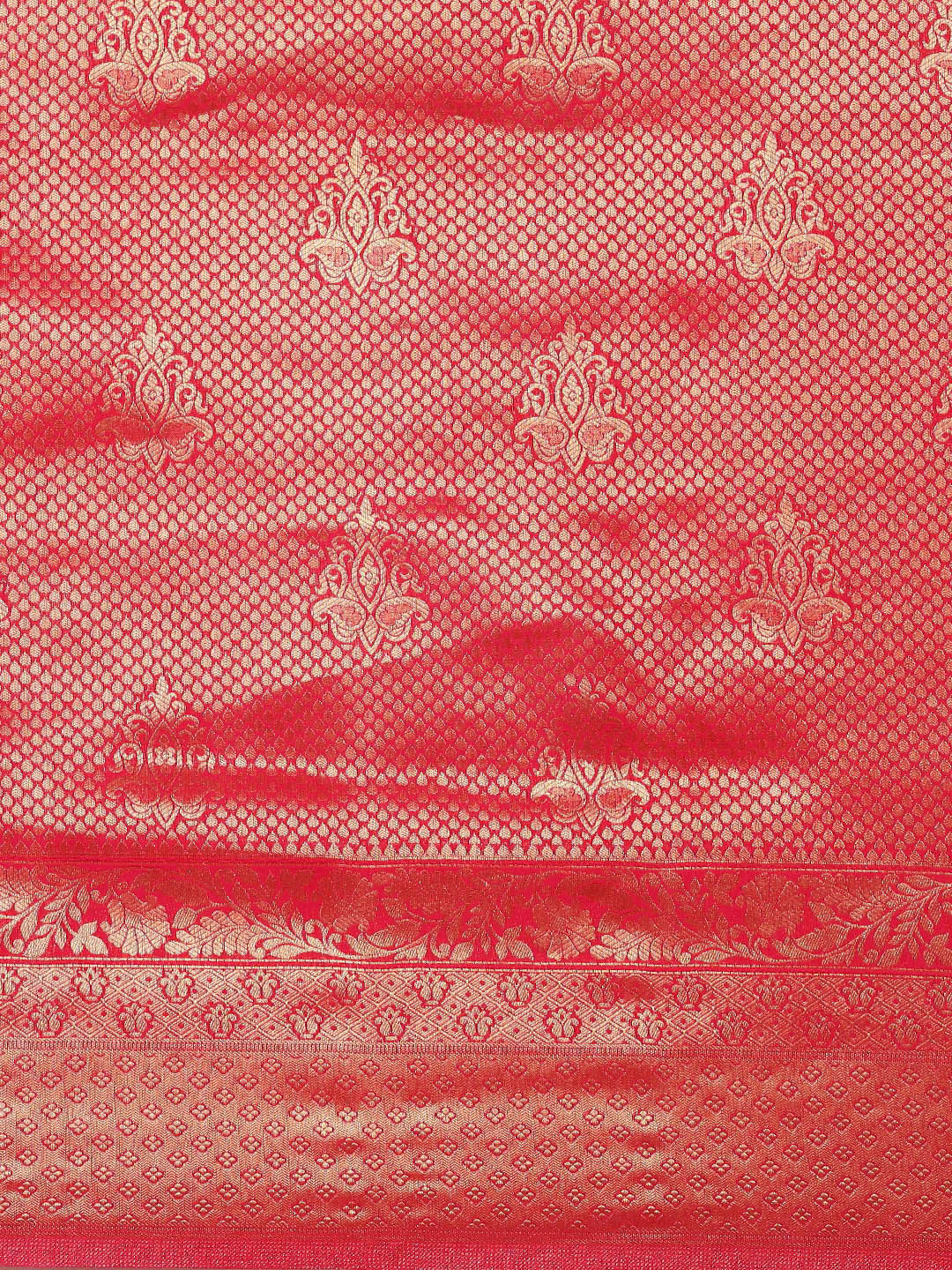 Saree Mall Pink Ethnic Motifs Zari Silk Blend Banarasi Saree | Swadesiicart