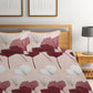 KLOTTHE Beige Floral 300 TC Cotton Blend Double Bedsheet Set - Swadesiicart