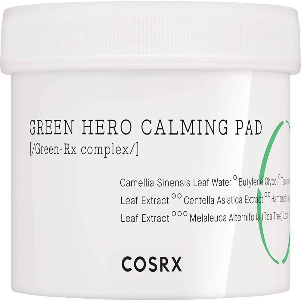 Cosrx One Step Green Hero Calming Pad - Korean Skincare | Swadesiicart