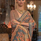 Anouk Ethnic Motifs Printed Beads & Stones Banarasi Saree | Swadesiicart