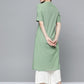 HERE&NOW Women Mint Green Pakistani Style Kurta - Swadesiicart